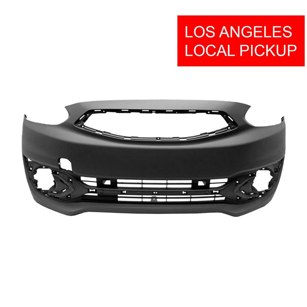 Front Bumper Cover For 2017-2020 Mitsubishi Mirage Primed 6400G519 MI1000345