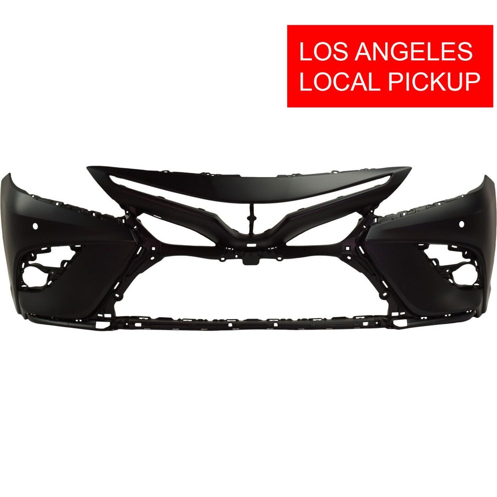 Front Bumper Cover For 2018-2020 Toyota Camry W/Park Holes Primed TO1000437