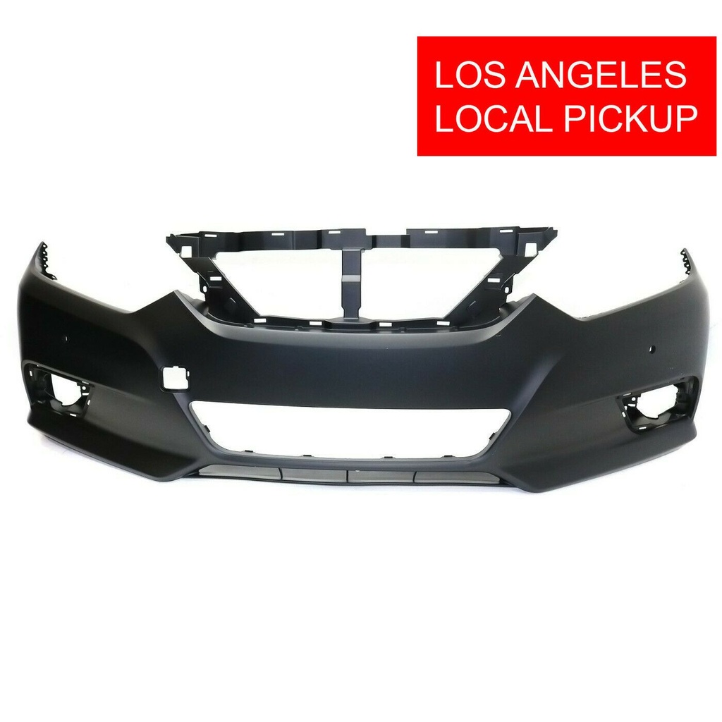 Primed Front Bumper Cover Fascia for 2016-2018 Nissan Altima w/ Park Ast