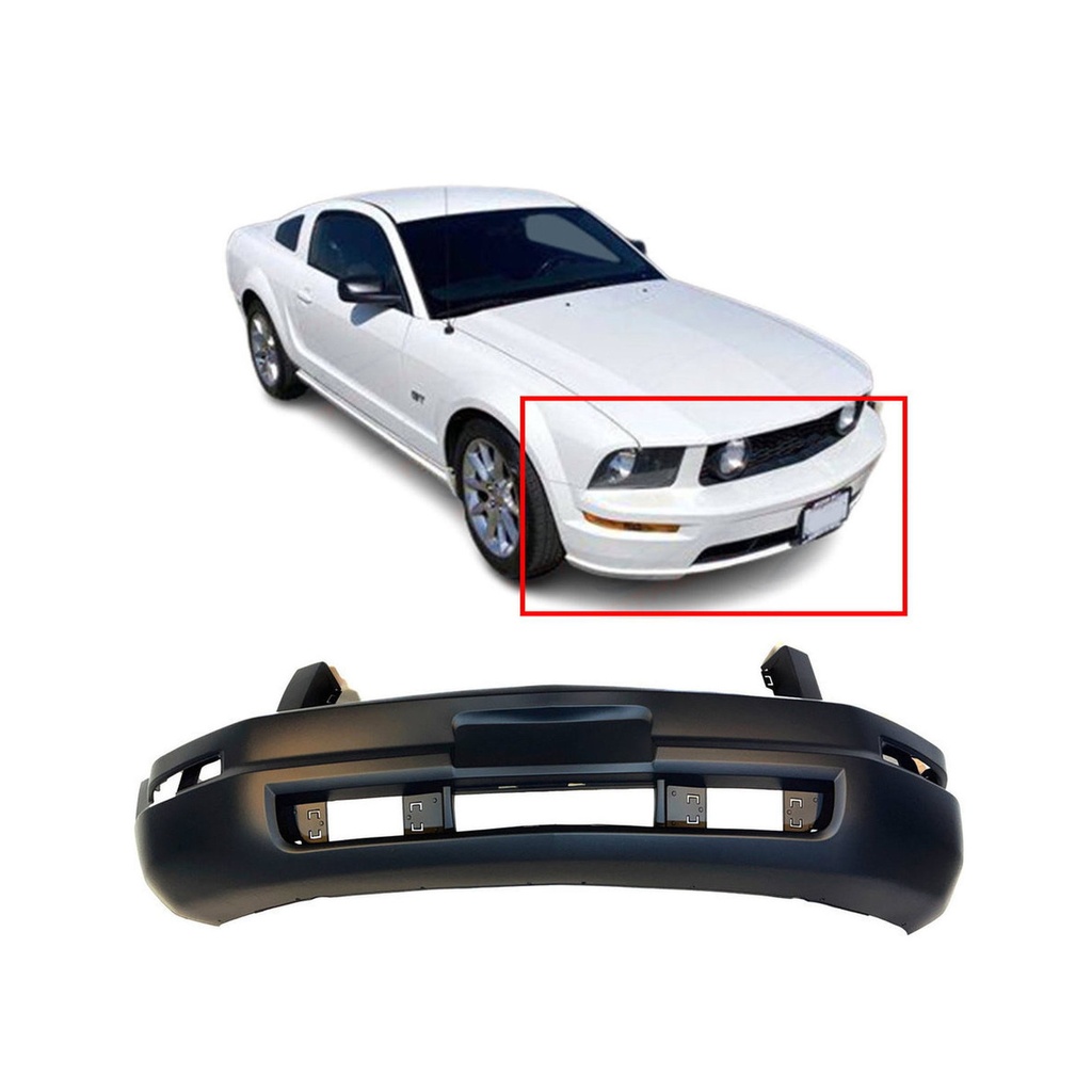 Primed Front Bumper Cover for 2005-2009 Ford Mustang  5R3Z17D957AAA FO1000574