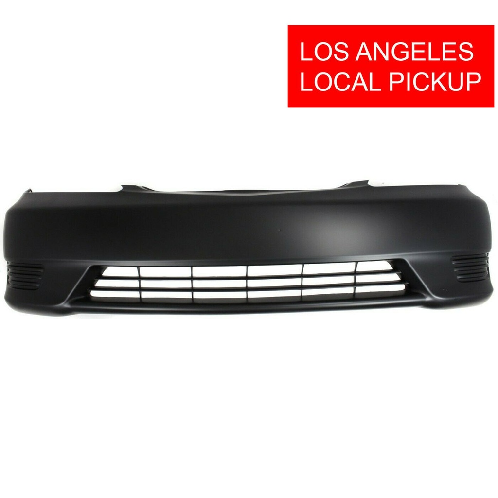 Primed Front Bumper Cover for 2005 2006 Toyota Camry W/out Fog 05 06
