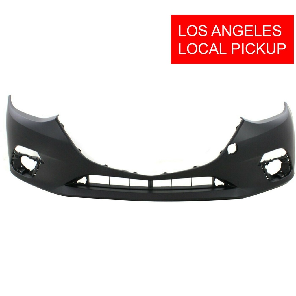 Primed Front Bumper Cover For 2014 2015 2016 Mazda 3 Sport Sedan Hatchback