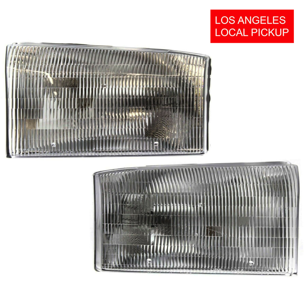Set of 2 Headlights for Ford Excursion F250 F350 F450 1999-2001