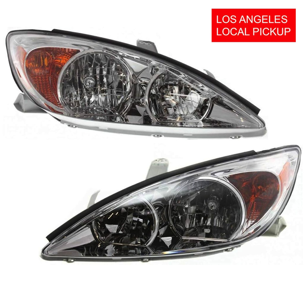 Set of 2 HeadLights for Toyota Camry 2002-2004 TO2502137 TO2503137