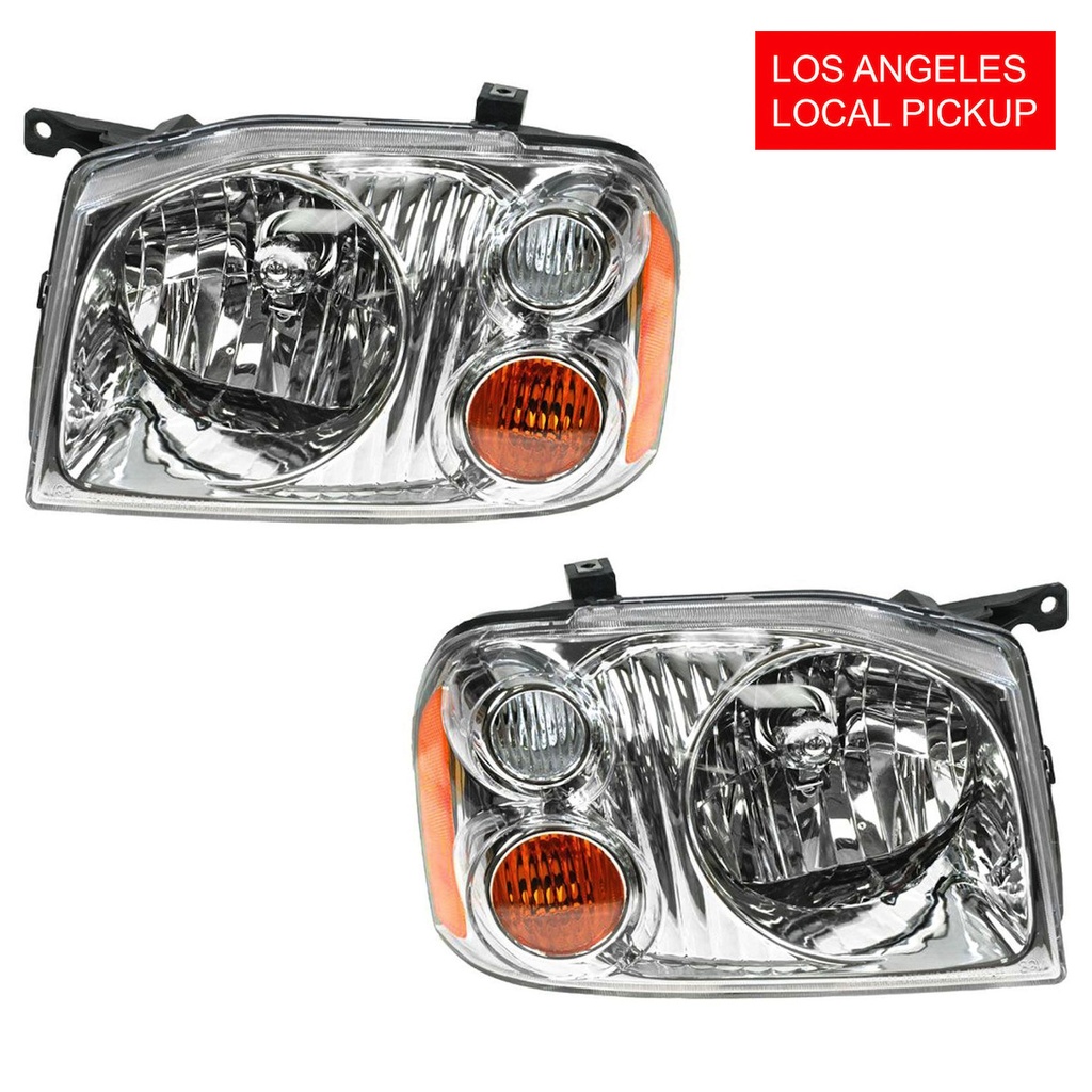 Set of 2 HeadLights for Nissan Frontier 2001-2004 NI2502130 NI2503130