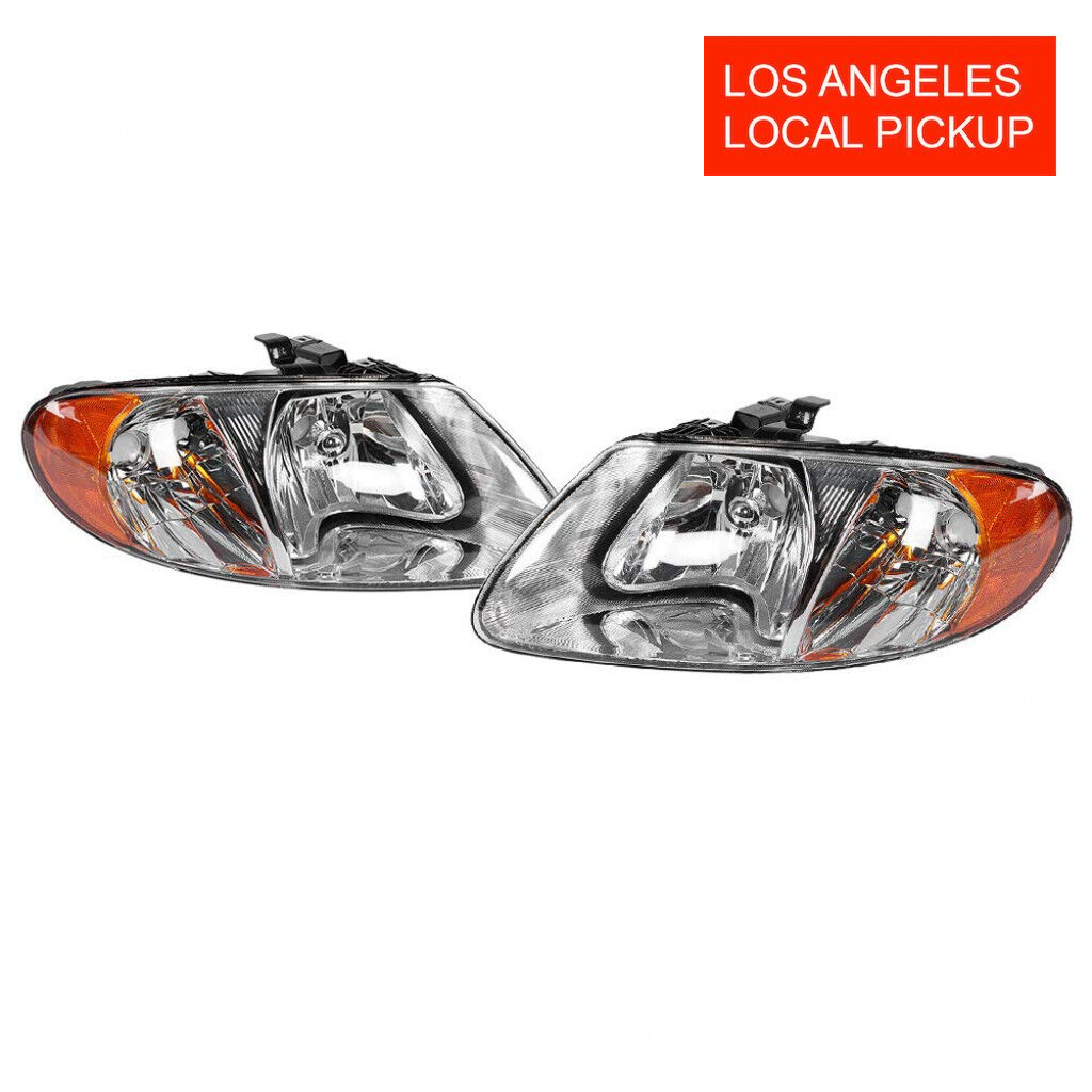 Set of 2 HeadLights for Dodge Caravan 2001-2007 CH2502129 CH2503129