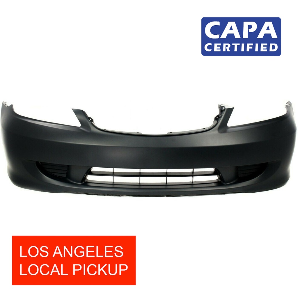 Primed Front Bumper Cover for 2004-2005 Honda Civic Coupe 04711S5AA91ZZ CAPA