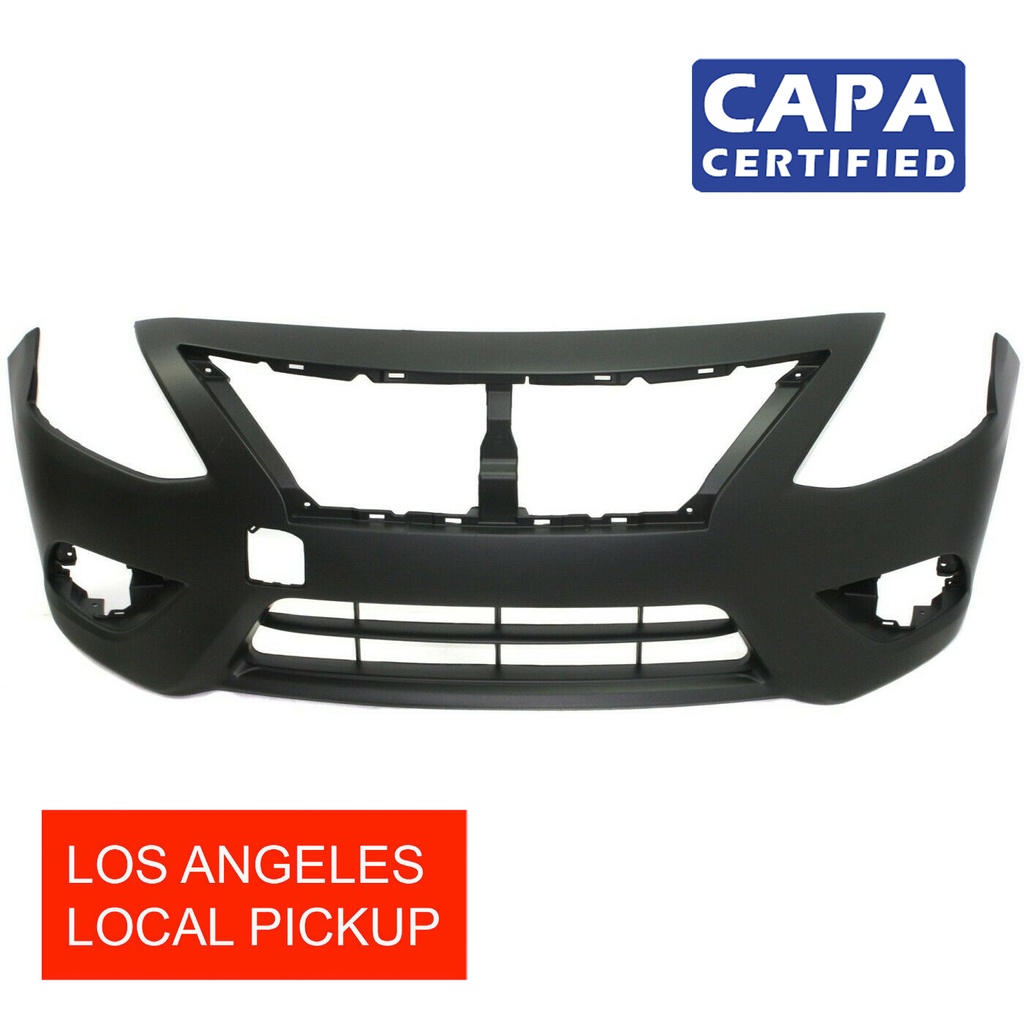 Primed Front Bumper Cover for 2015-2019 Nissan Versa FBM229KM0J NI1000299 CAPA