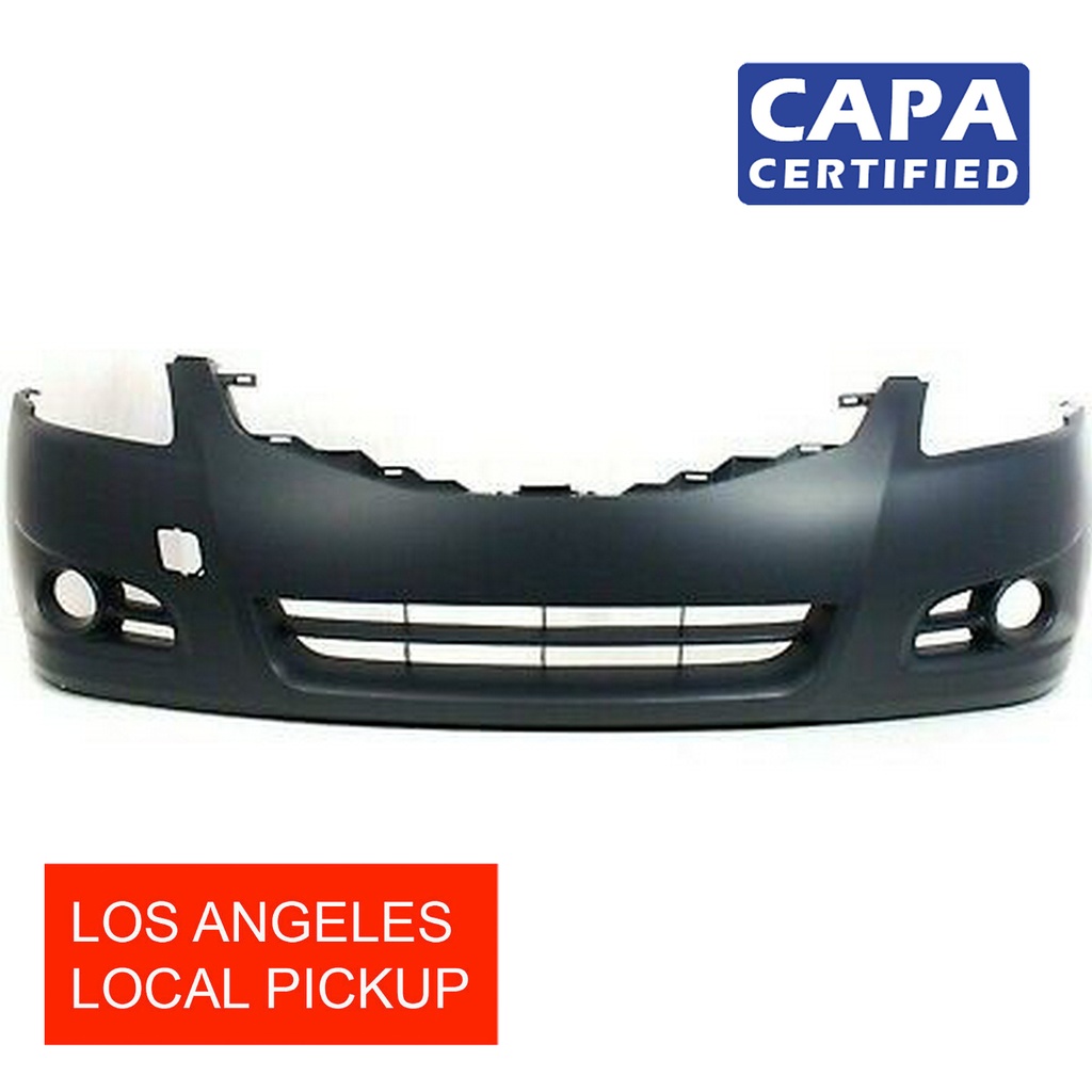 Primed Front Bumper Cover for 2010-2012 Nissan Altima Sedan SL SR S Hybrid CAPA