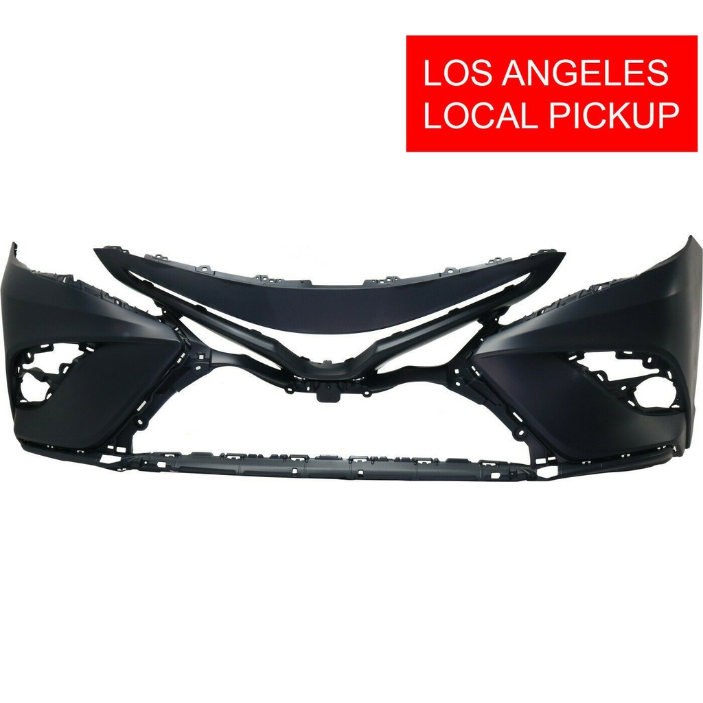 Primed Front Bumper Cover Fascia for Toyota Camry 2018 2019 2020 18-20