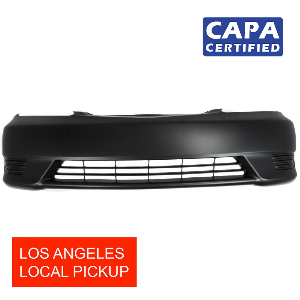 Primed Front Bumper Cover for 2005 2006 Toyota Camry W/out Fog 05 06 CAPA