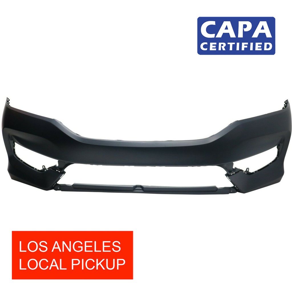 Primed Front Bumper Cover for 2016 2017 Honda ACCORD EX LX SE S CAPA