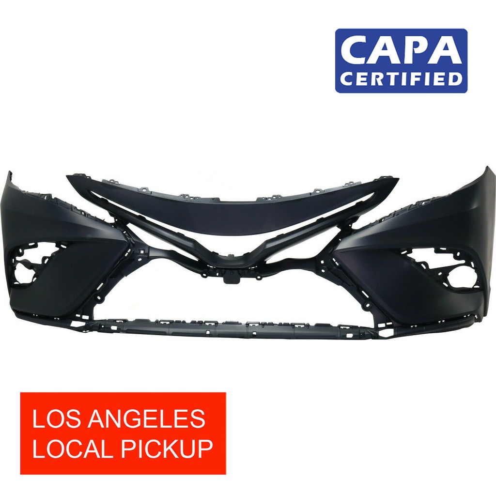 Primed Front Bumper Cover  for Toyota Camry 2018 2019 2020 18-20 CAPA