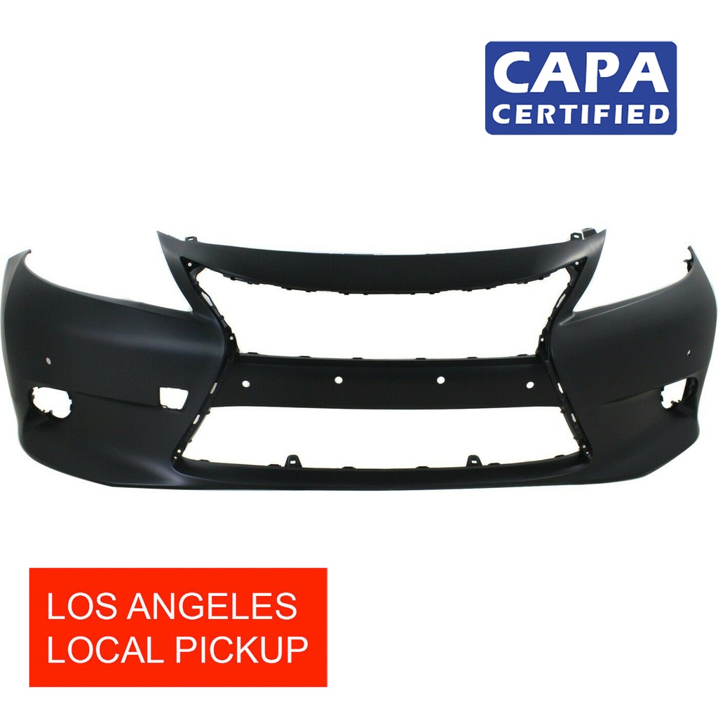 Front Bumper Cover for 2013-2015 Lexus ES300 ES350 w/Park Aid Fog Holes CAPA