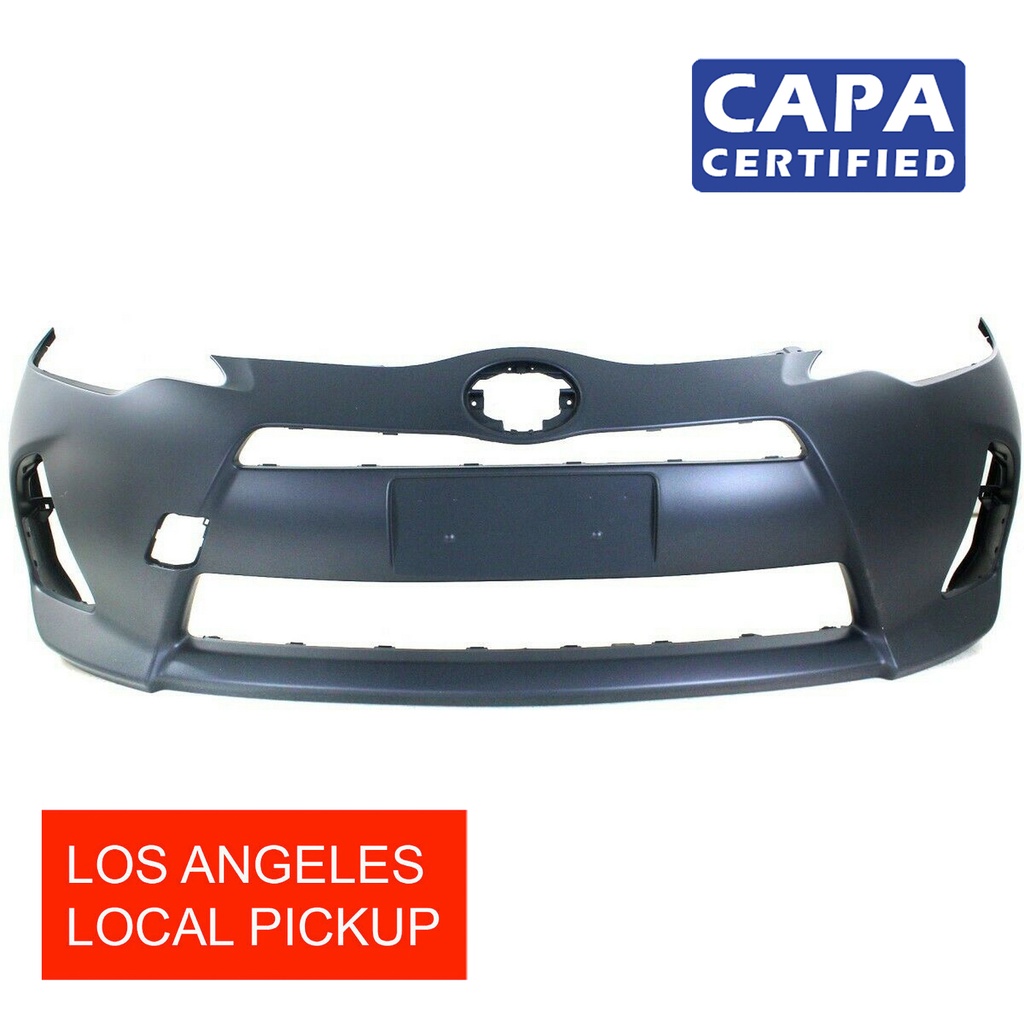 Front Bumper Cover For 2012-2014 Toyota Prius C Hatchback w/Fog Light Holes CAPA