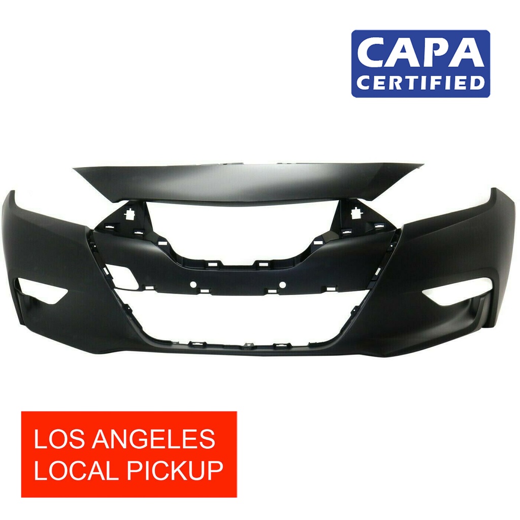 Primed Front Bumper Cover for 2016-2018 Nissan Maxima Advance SL SR S CAPA
