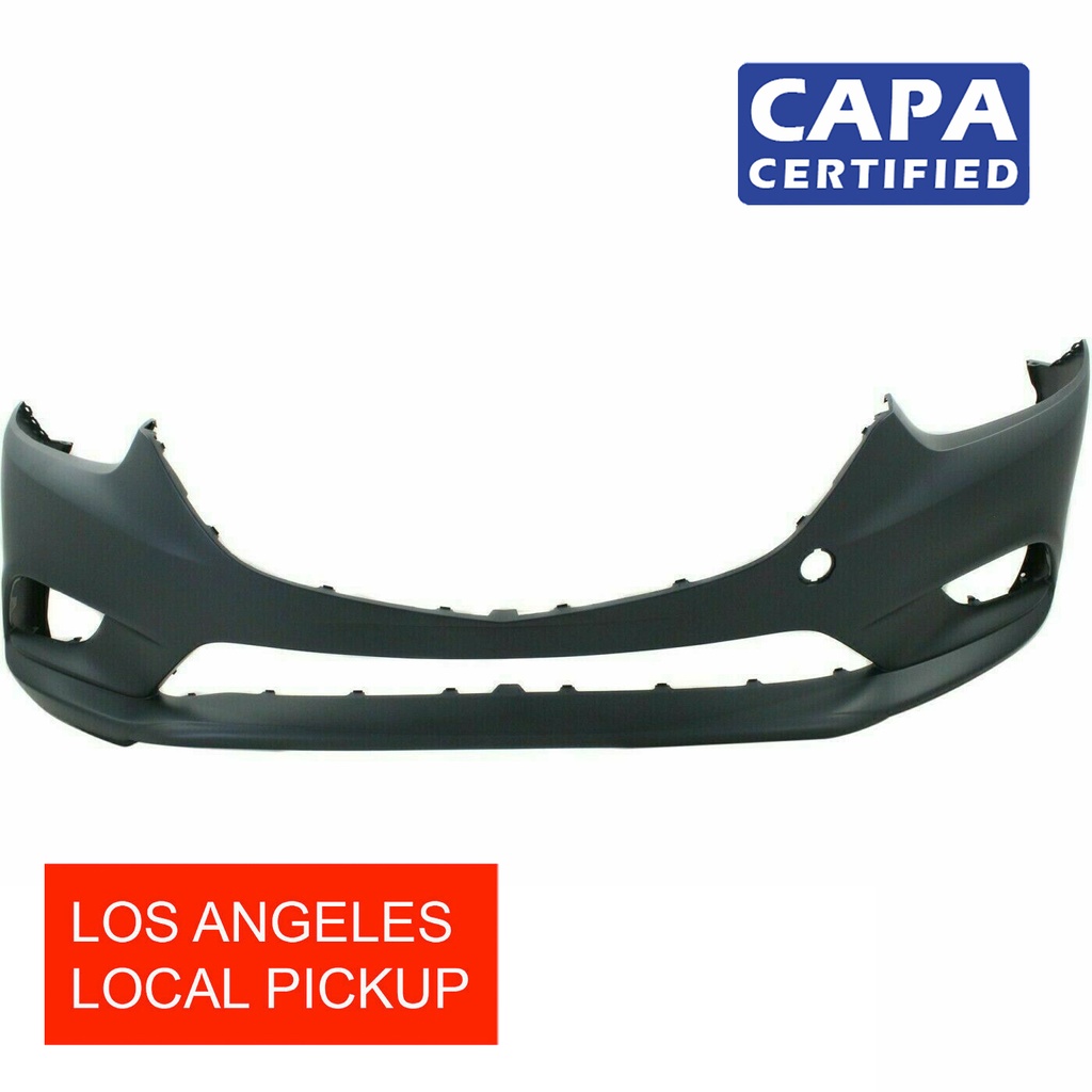 Primed Front Bumper Cover for 2014-2017 Mazda 6 W/Fog hls MA1000238C CAPA
