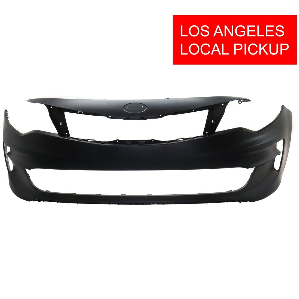 Front Bumper Cover For 2016-2018 Kia Optima W/O Fog Light Primed KI1000182