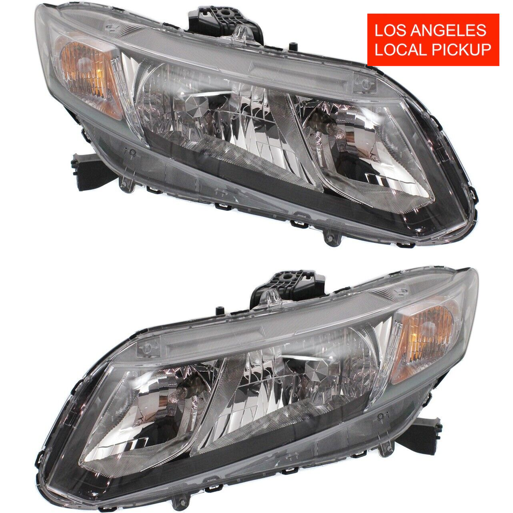 Left, Right Set HeadLight for HONDA CIVIC 2013-2013 HO2502150 HO2503150