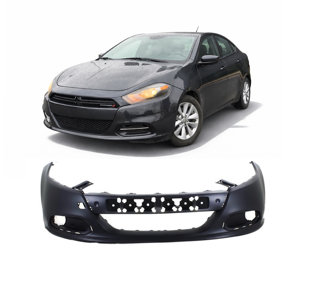 Front Bumper Cover for Dodge Dart 2013-2016 Primed 1TS71TZZA, CH1000A09