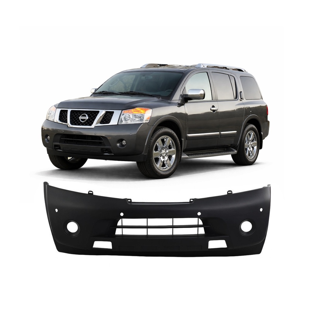 Front Bumper Cover for Nissan Armada 2008-2015 Primed 62022-ZQ10A, NI1000253