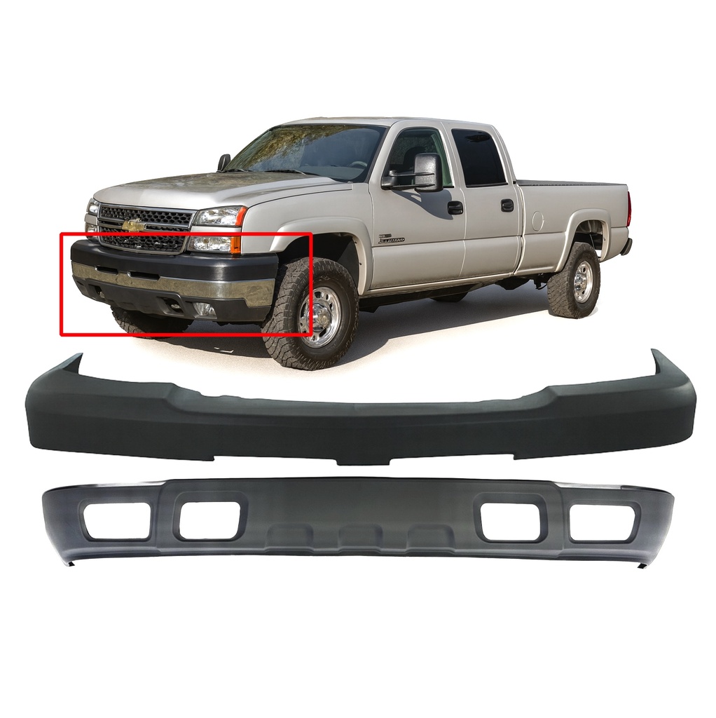 Front Upper Bumper Cover For 2003-2006 Chevy Chevrolet Silverado 2500 HD Txtrd