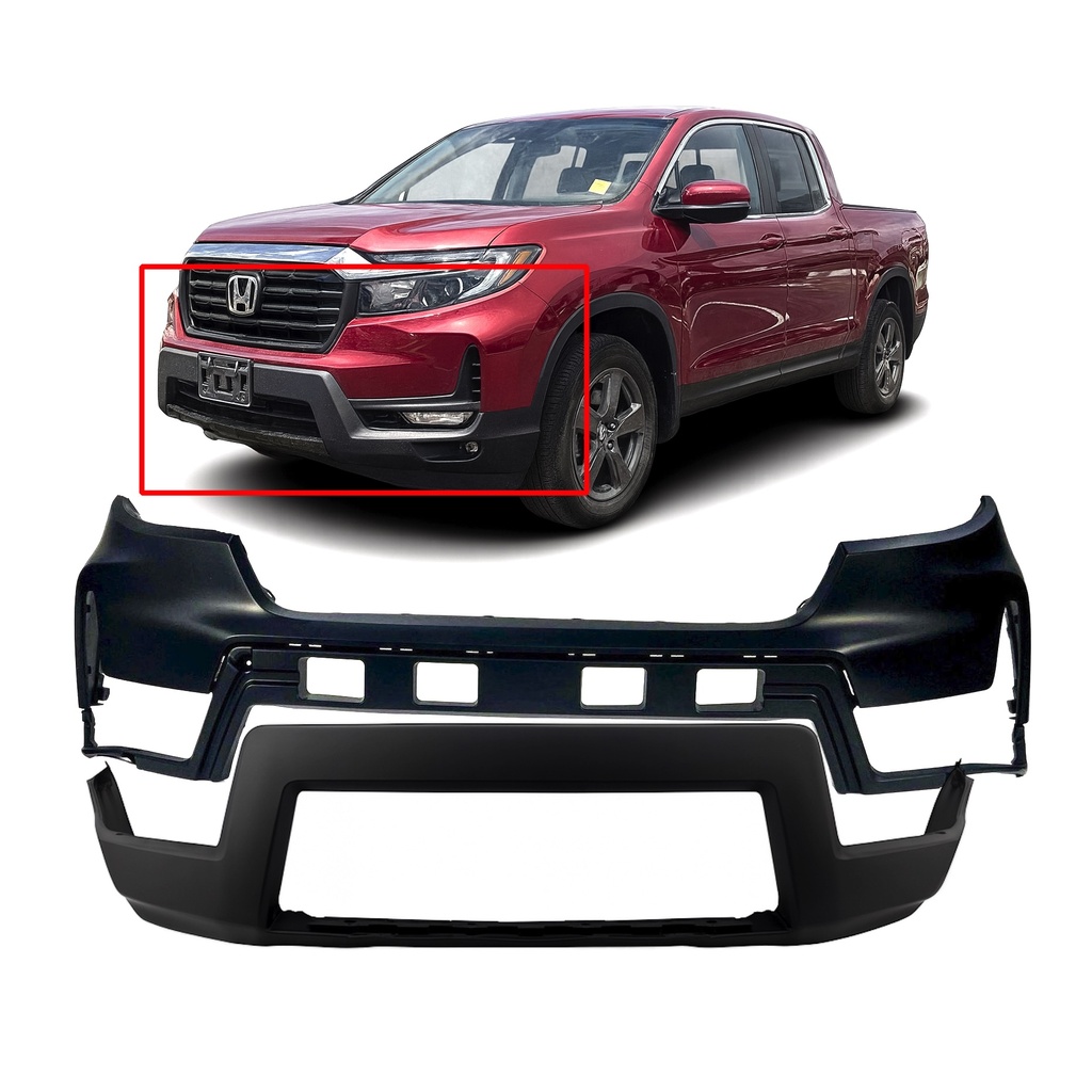 Front Bumper Cover Kit for Honda Ridgline 2021-2023 Primed 04711T6ZA50ZZ
