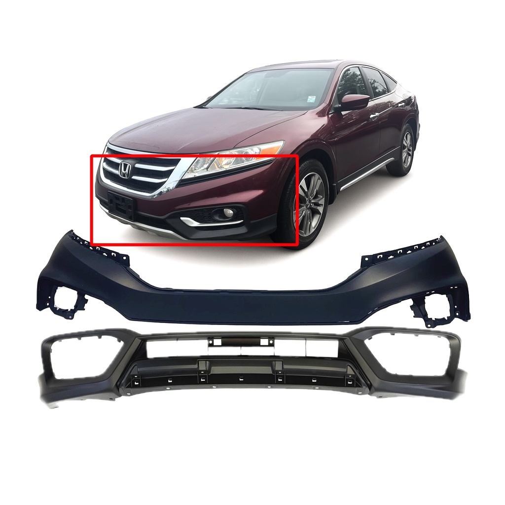 Front Bumper Cover Kit for Honda Crosstour 2013-2015 Primed 04711-TP6-A80ZZ