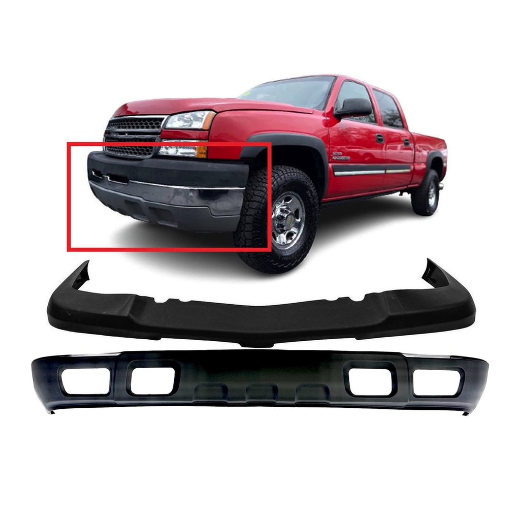 Front Bumper Cover Kit For 2003-2006 Chevy Chevrolet Silverado Avalanche 1500