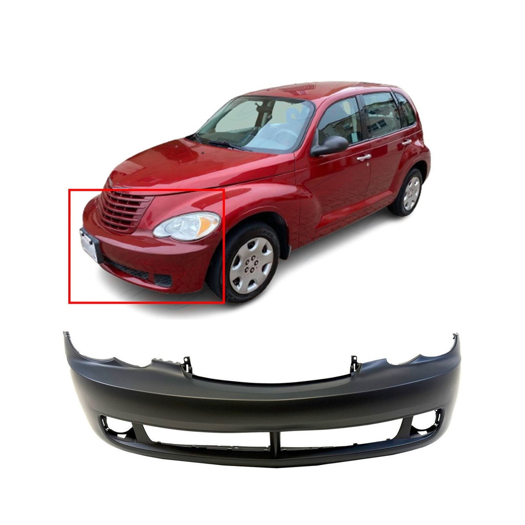 Primed Front Bumper Cover Fascia for 2006-2010 Chrysler PT Cruiser 5179104AB