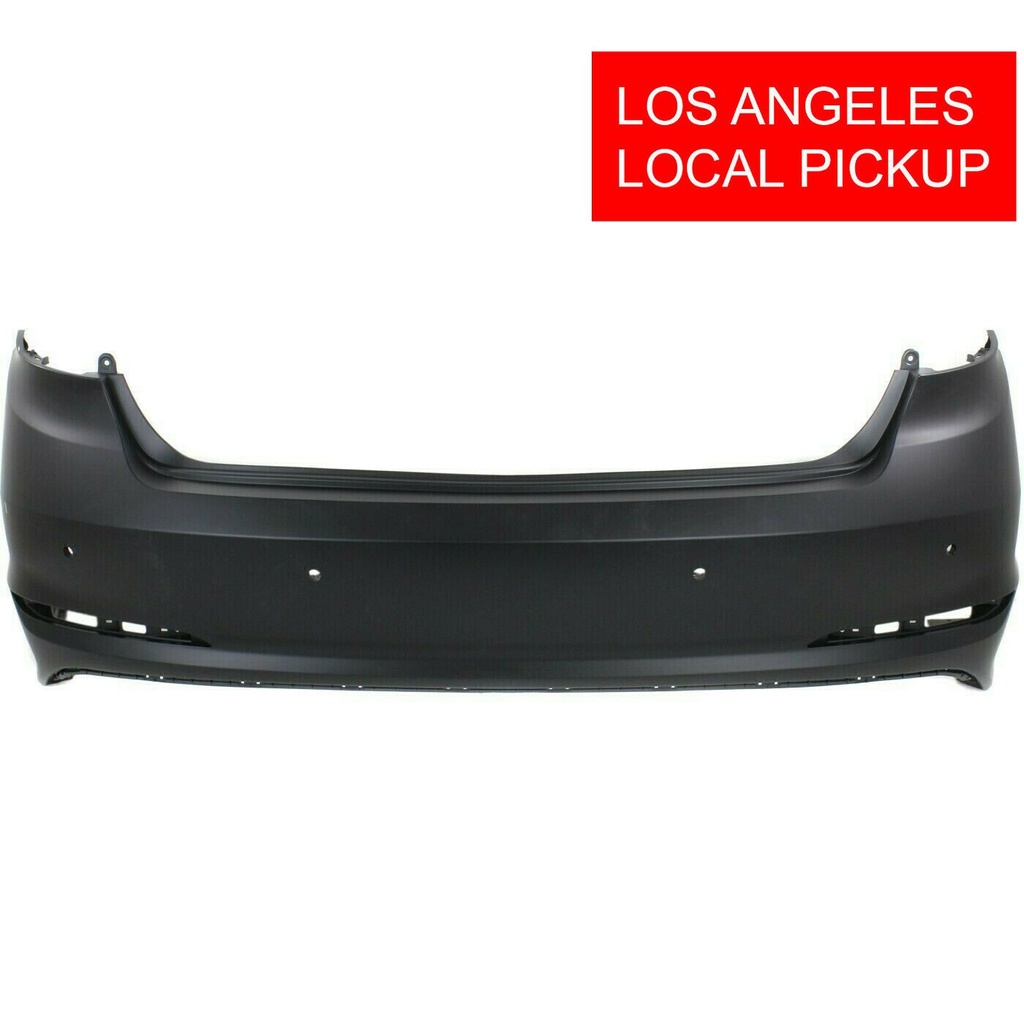 Rear Bumper Cover for 2015-2017 Hyundai Sonata w/Parking Holes Eco GL GLS LE SE