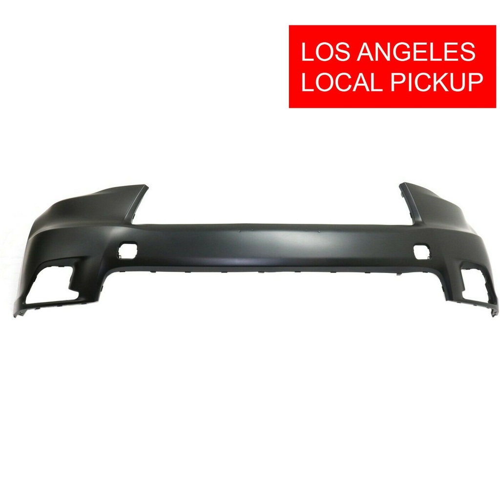 Front Upper Bumper Cover for 2014-2016 Toyota Highlander w/Fog Light Holes