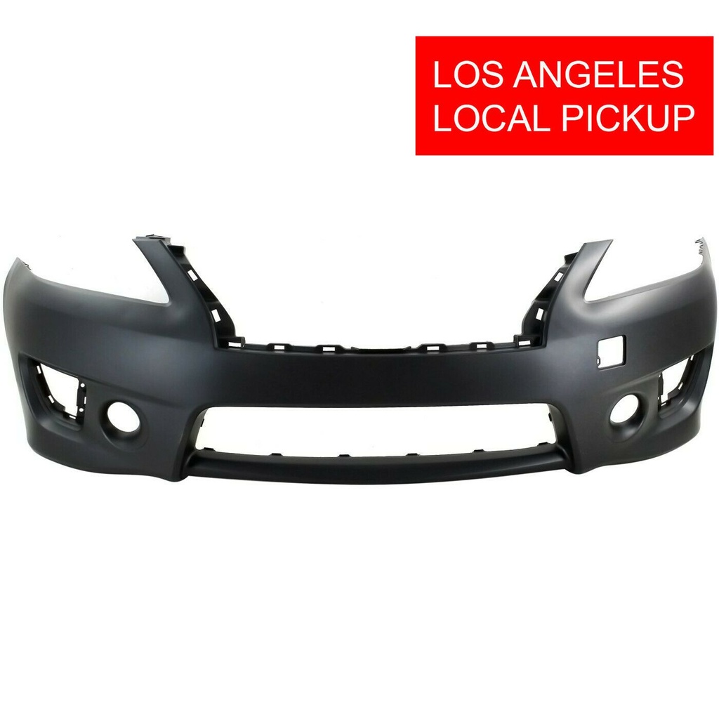 Front Bumper Cover for 2013-2014 Nissan Sentra SR w/Fog Lamp Holes 620223RM0J