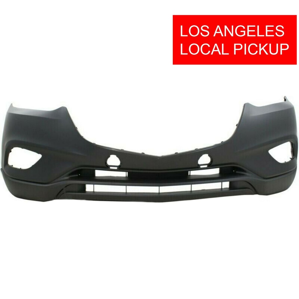 Front Bumper Cover for 2013-2015 Mazda CX-9 GS GT Sport Touring w/Fog Lamp Holes