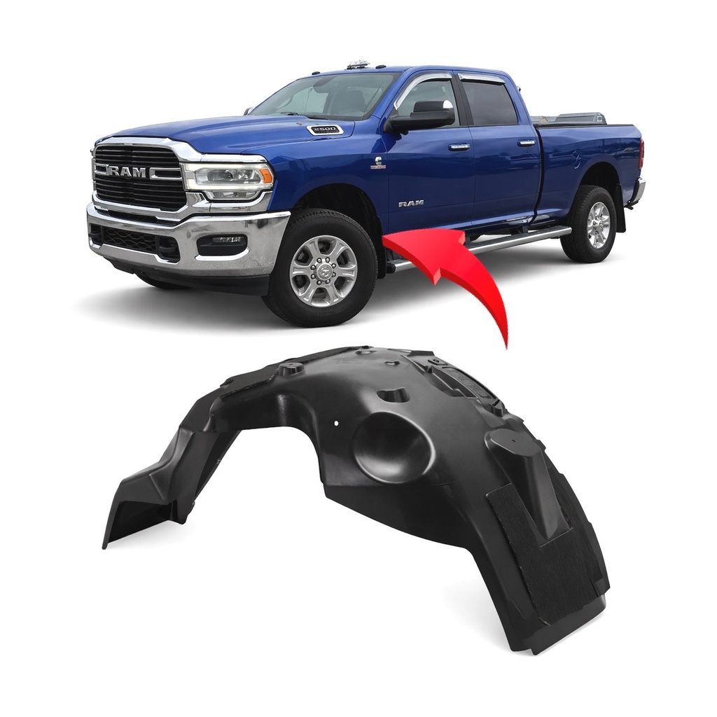 Front Left Driver Side Fender Liner for Ram 2500 2019-2024 CH1248208