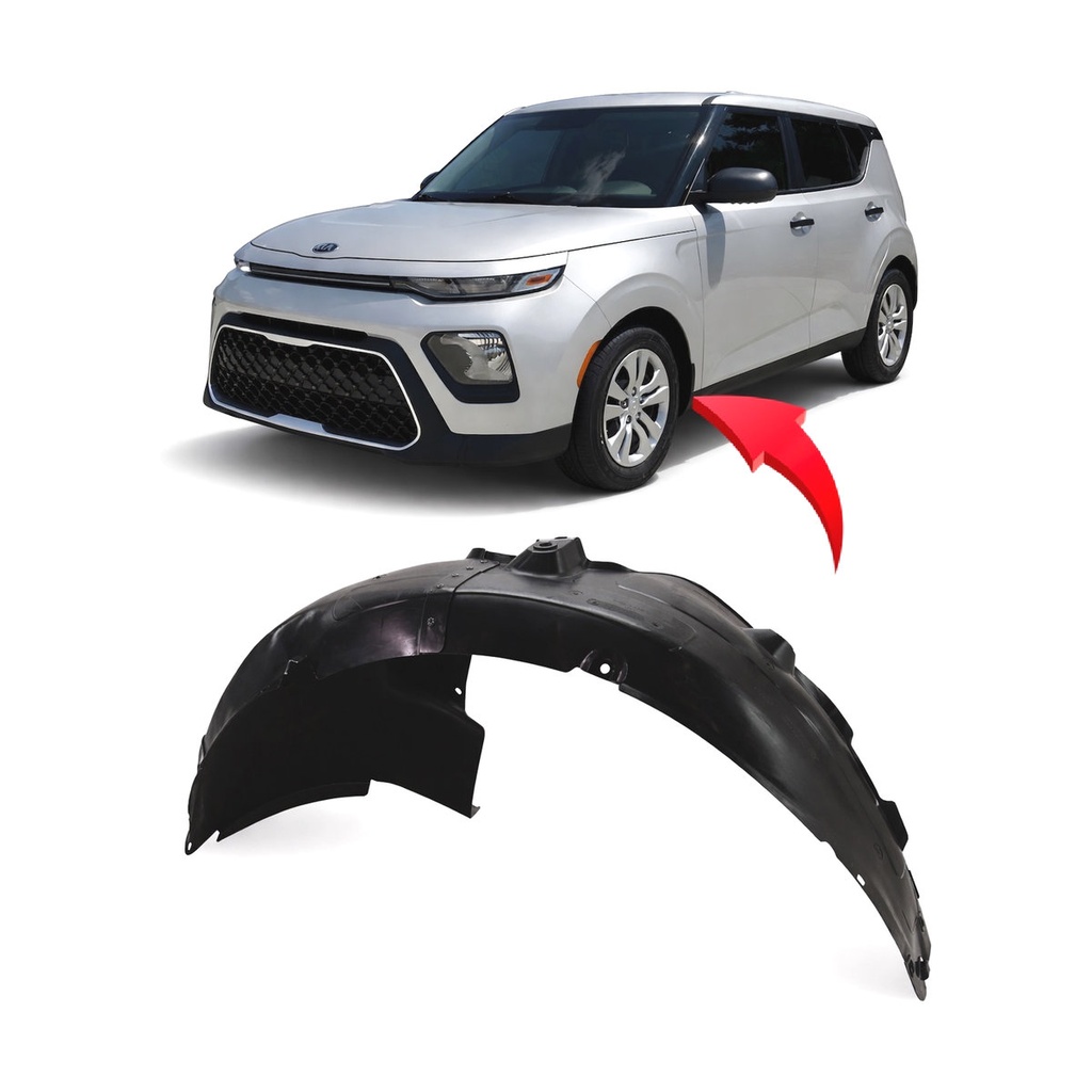 Front Left Driver Side Fender Liner for Kia Soul 2020-2022 KI1248162