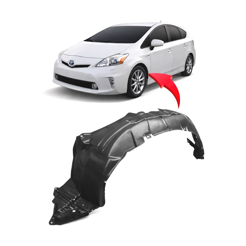 Front Left Driver Side Fender Liner for Toyota Prius V 2012-2014 TO1248179