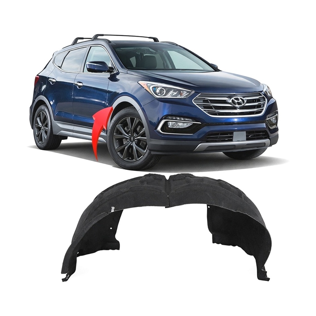 Front Passenger Side Fender Liner for Hyundai Santa Fe XL 2017-2019 HY1249165