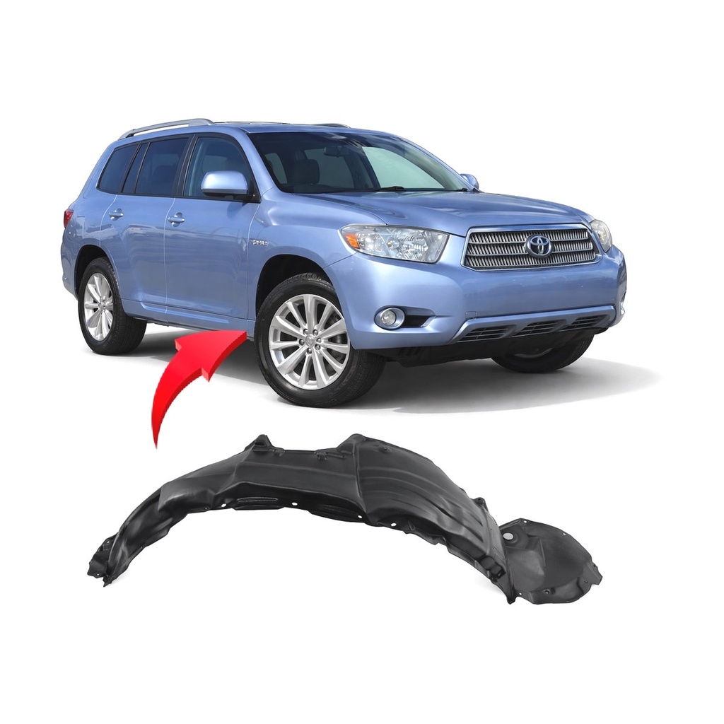 Front Passenger Side Fender Liner for Toyota Highlander 2008-2010 TO1249150