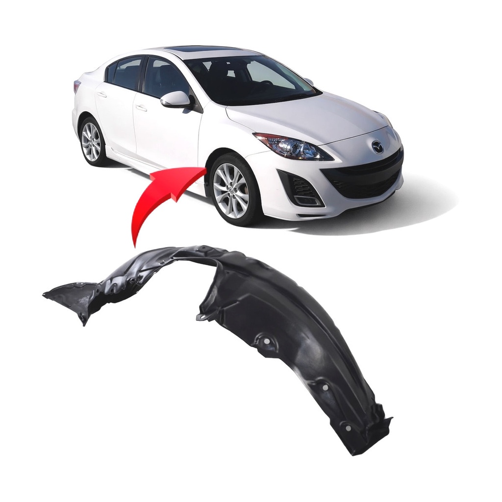 Front Right Passenger Side Fender Liner for Mazda 3 2010-2013 MA1249139