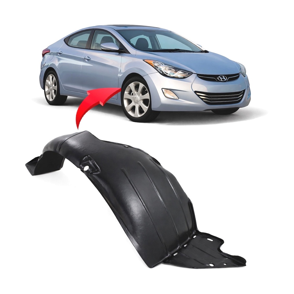 Front Right Passenger Side Fender Liner for Hyundai Elantra 2011-2013 HY1249125