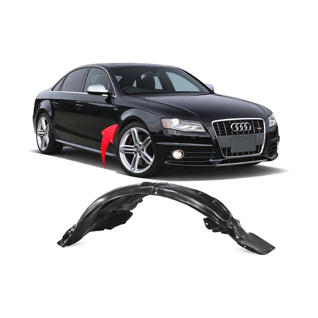 Front Right Passenger Side Fender Liner for Audi A4 2009-2012 AU1249120