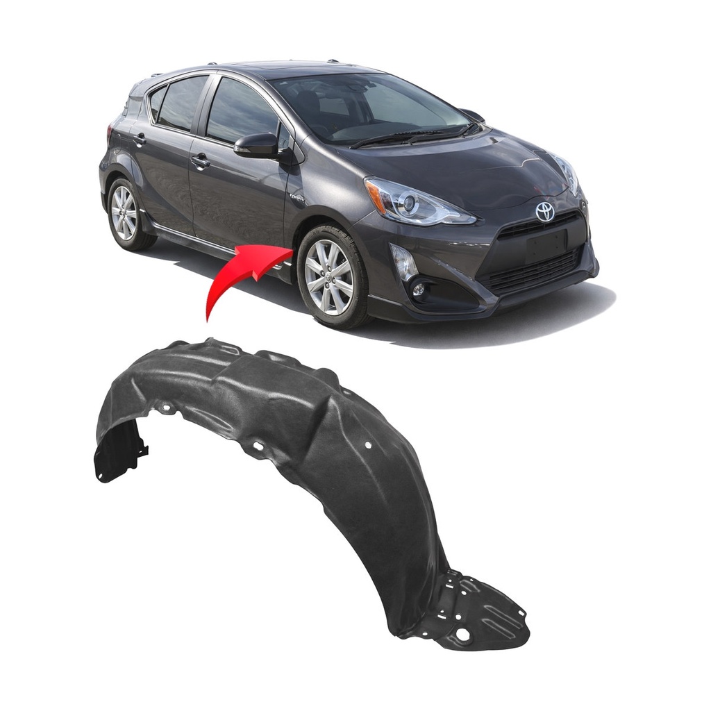 Front Right Passenger Side Fender Liner for Toyota Prius C 2012-2014 TO1249185