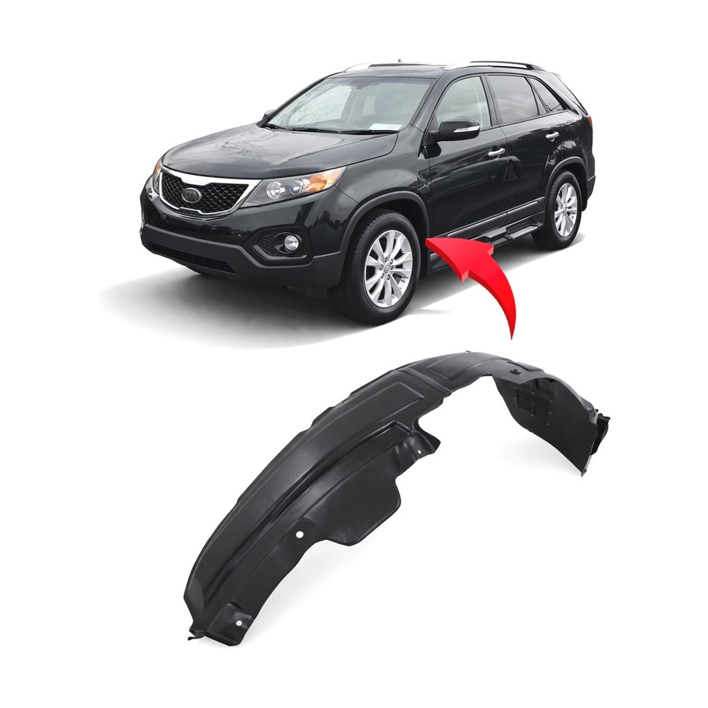 Front Left Driver Side Fender Liner for Kia Sorento 2011-2013 KI1248117