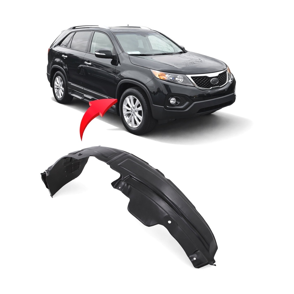 Front Right Passenger Side Fender Liner for Kia Sorento 2011-2013 KI1249117