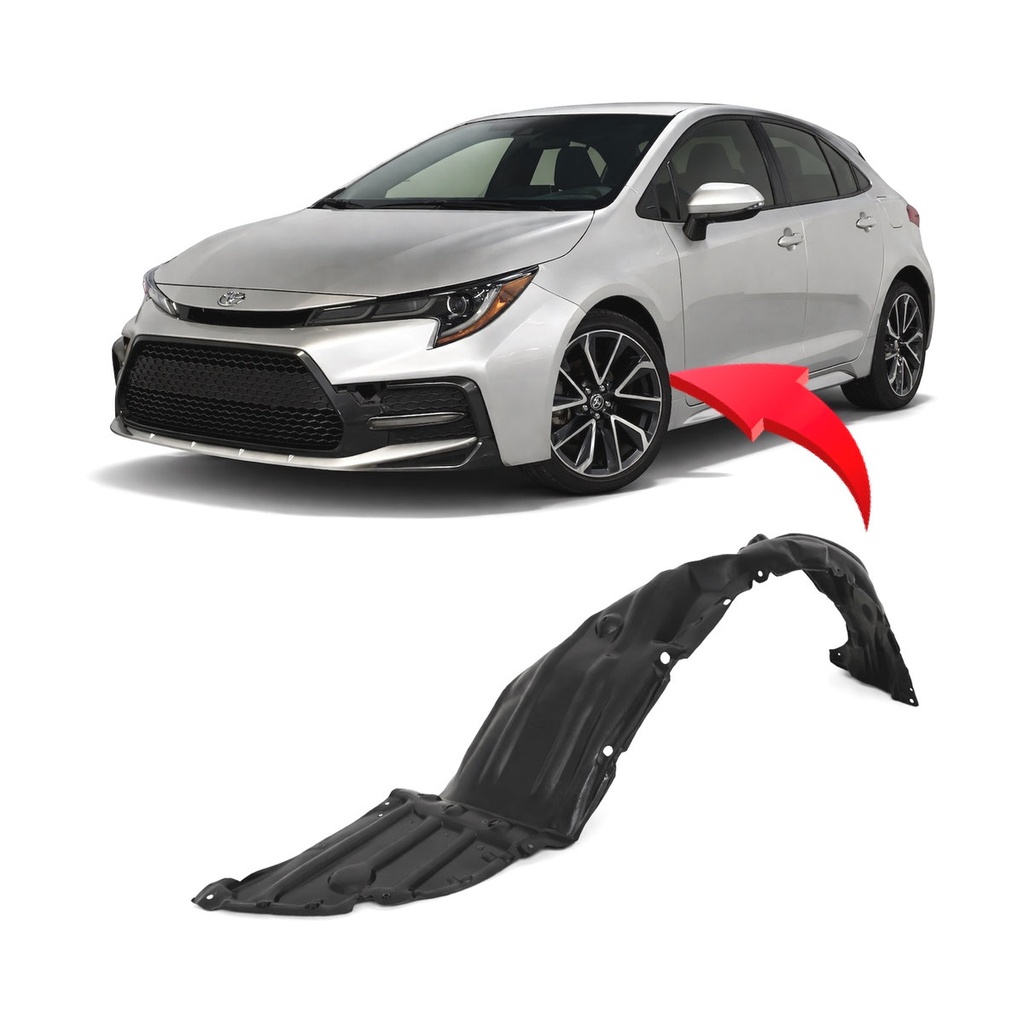Front Left Driver Side Fender Liner for Toyota Corolla 2020-2025 TO1248233