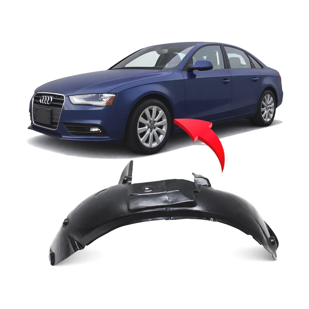 Front Left Driver Side Fender Liner for Audi A4 2013-2016 AU1248128