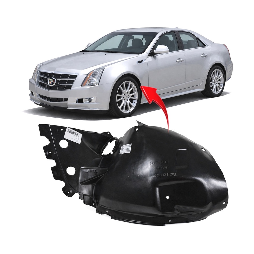 Front Left Driver Side Fender Liner for Cadillac CTS 2008-2014 GM1248198