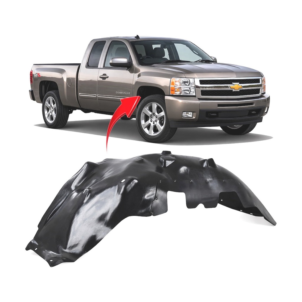 Front Passenger Fender Liner for Chevrolet Silverado 2500 HD 2011-2014 GM1249232