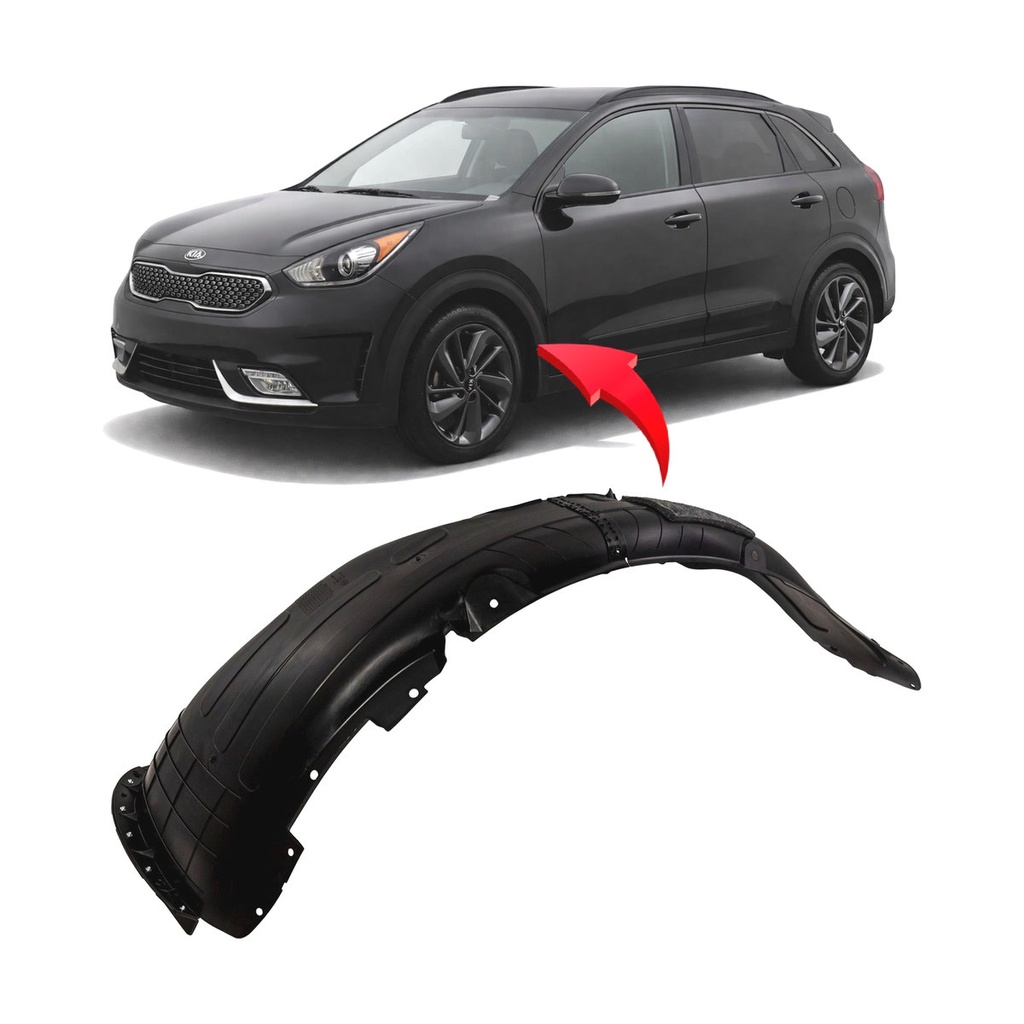 Front Left Driver Side Fender Liner for Kia Niro 2017-2019 KI1248161